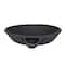 Hello Honey® 22" Black Decorative Vintage Clay Bowl with Handle